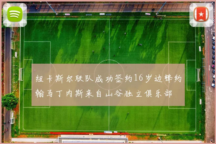 纽卡斯尔联队成功签约16岁边锋约翰马丁内斯来自山谷独立俱乐部